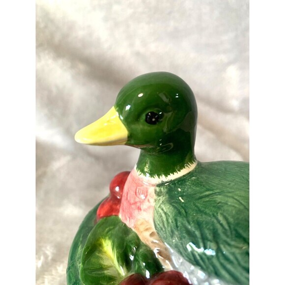 Noritake ROYAL HUNT Ceramic Mallard DUCK Candy BOX 2002 Excellent Vintage - Picture 2 of 16